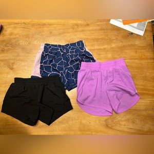 3 pairs of girl shorts